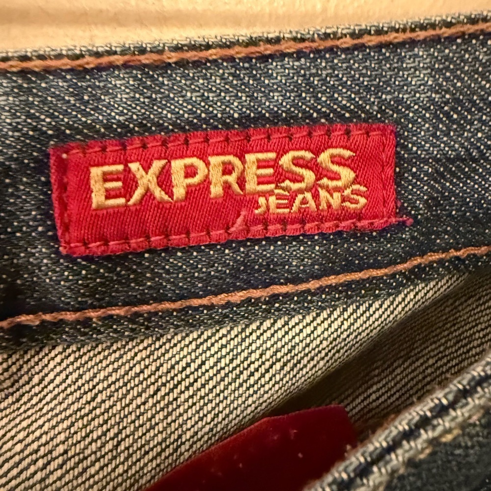 Express Dark Wash Skinny Jeans - Picture 6 of 8